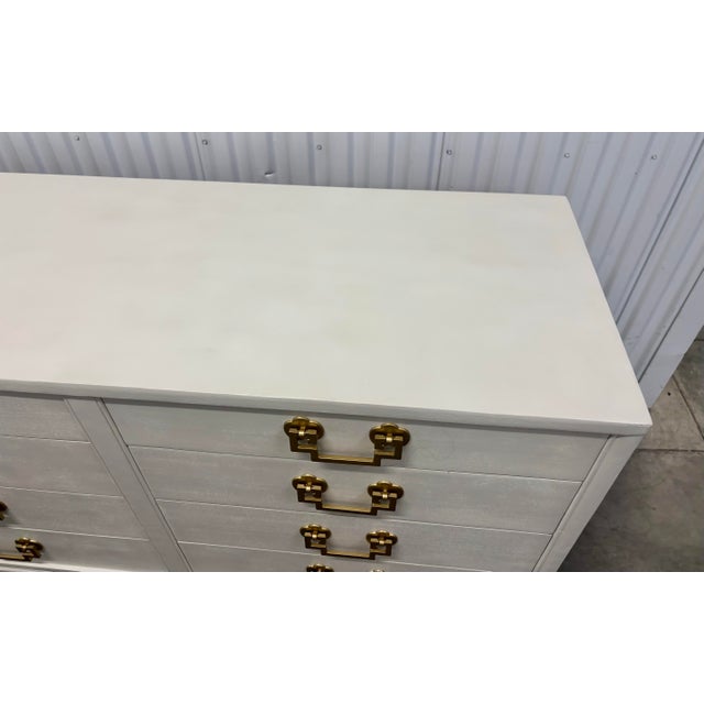 Vintage Chinoiserie Mahogany Ivory Dresser by Landstrom Furniture For Sale - Image 10 of 12