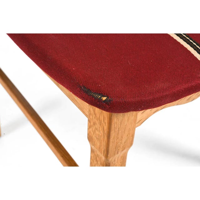 1970s Vintage Danish Oak Dining Chairs by Henning Kjærnulf for Eg Møbler, Set of Six For Sale - Image 11 of 12
