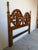 Spanish Revival Vintage Thomasville Spanish Mediterranean Carved Wood Queen Headboard For Sale - Image 3 of 12