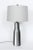 Mid-Century Modern Tall Design-Technics Black, White & Gray Pottery Table Lamp, 1950's For Sale - Image 3 of 13