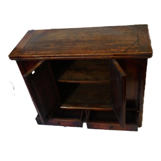 Antique Chinese Narrow Cabinet For Sale - Image 4 of 11