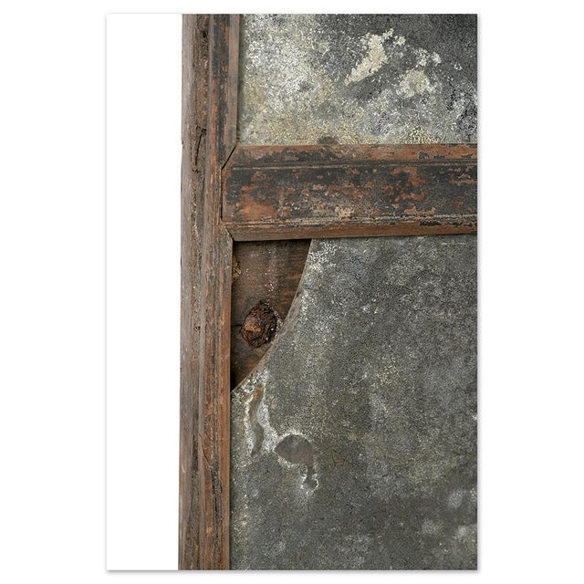 Industrial Patinated Wall Mirror For Sale - Image 4 of 10