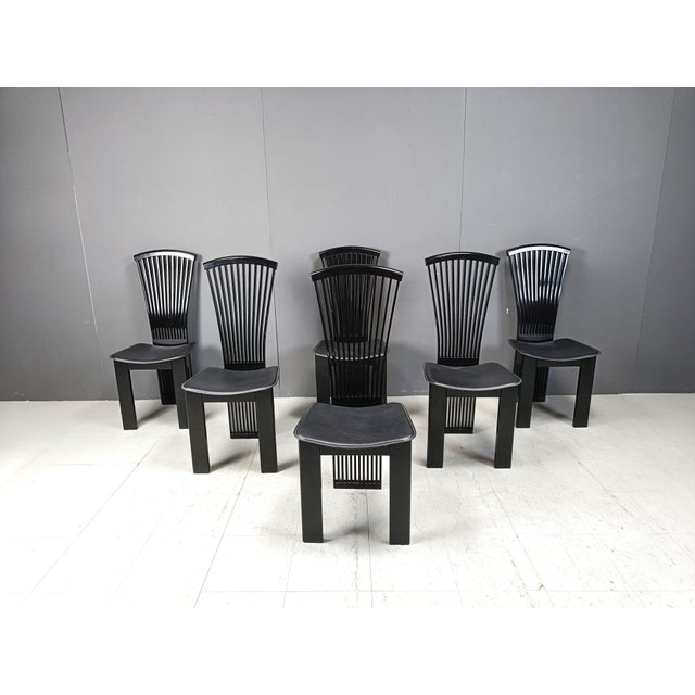 1970s Postmodern Dining Chairs from Pietro Costantini, 1980s, Set of 6 For Sale - Image 5 of 11