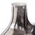 Glass Advik Polished Silver Vase- Short For Sale - Image 7 of 11