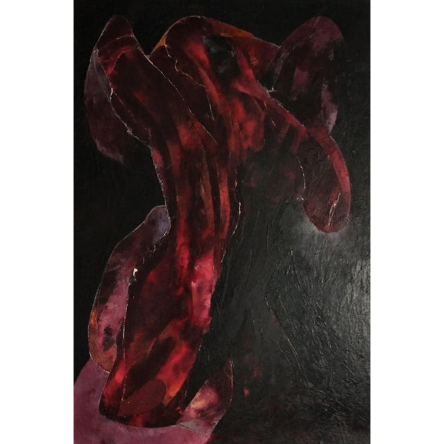 Milo Magnani, Moving Figure, 2015, Oil on Canvas, Framed, in Flawless conditions. Designed from 2000 This piece has an...