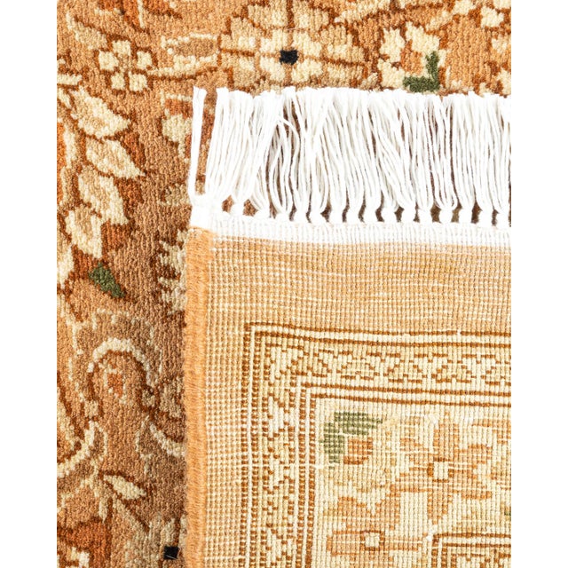 2000 - 2009 Mogul, One-of-a-Kind Hand-Knotted Area Rug - Yellow, 6' 1" x 9' 7" For Sale - Image 5 of 8