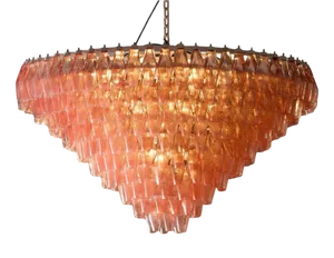 Large Murano Glass Chandelier, 1980s