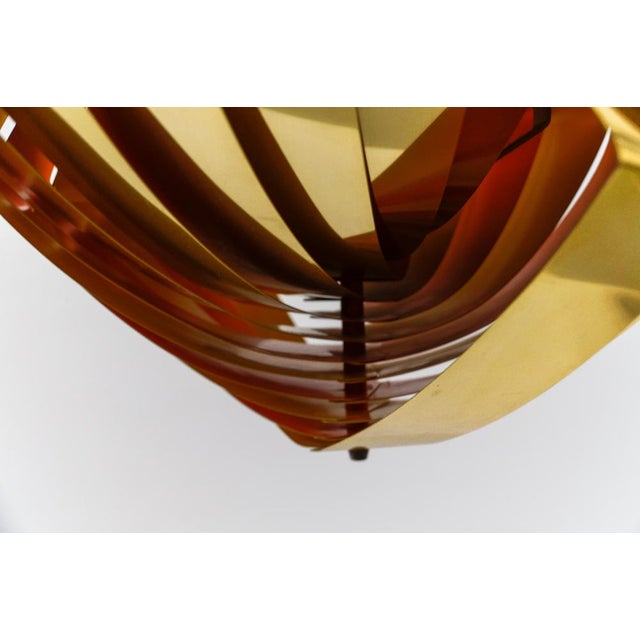 Danish Conch Pendant Lamp in Glass and Metal by Louis Weisdorf for Lyfa, Denmark, 1960s For Sale - Image 13 of 16