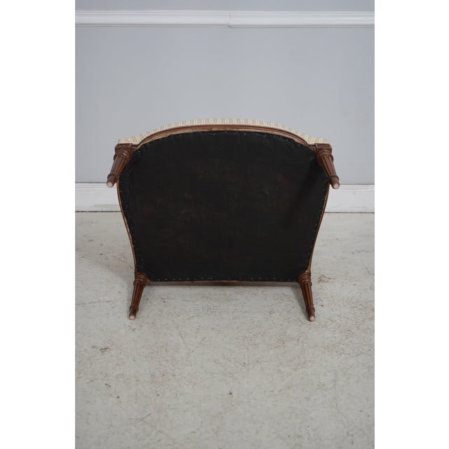 Wood Vintage French Louis XVI Carved Walnut Parlor Chairs For Sale - Image 7 of 18