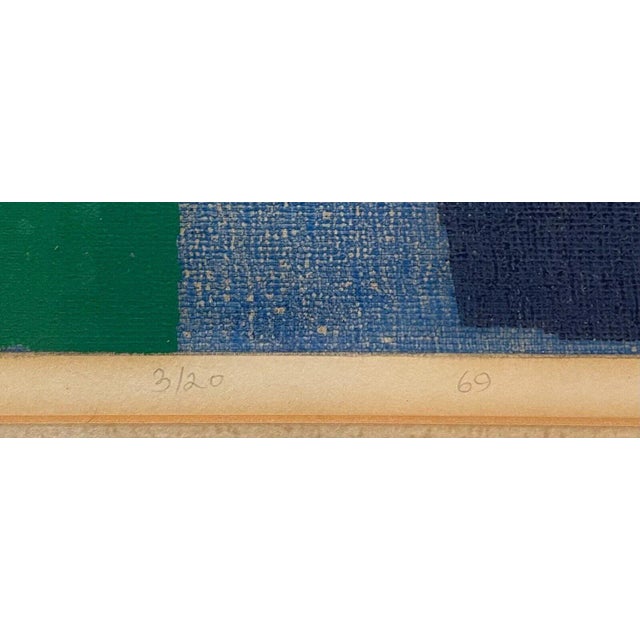 1960s 1969 Natvar Bhavsar Color Field Abstract Screenprint - Listed Indian Artist For Sale - Image 5 of 12