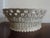 19th Century French Luneville Pottery Reticulated Centerpiece Basket Bowl in White & Gold For Sale In New York - Image 6 of 11