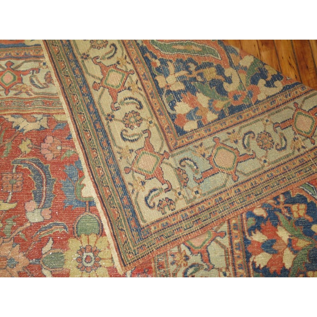 Zabihi Collection Luxurious Oversize Antique Persian Doroksh Rug For Sale - Image 9 of 10