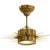 Soleil Small Semi-Flush in Hand-Rubbed Antique Brass with Frosted Glass Designer: Suzanne Kasler Min. Custom Height: 10.5"...