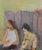 Alberto Chiancone, The Dressmaker's Workshop, 1960s, Oil Painting on Canvas, Framed For Sale - Image 9 of 15