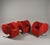 1990s Virgola Red Chairs by Yaacov Kaufmann for Arflex, 1991, Set of 3 For Sale - Image 5 of 13