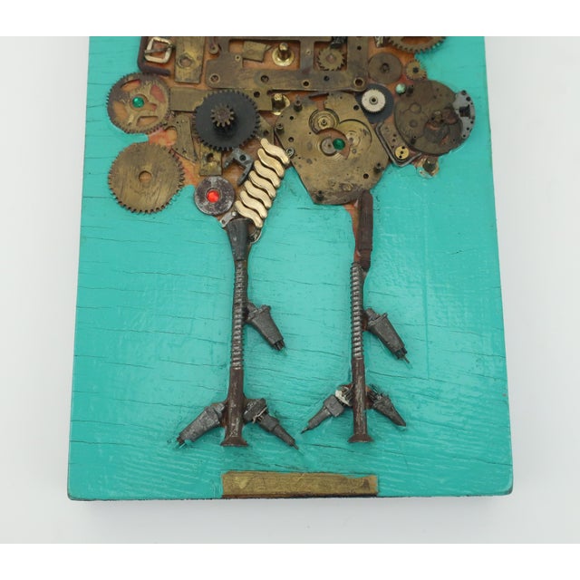 Shih Hwa Brutalist Chicken Assemblage Wall Sculpture, 1960's For Sale - Image 4 of 12