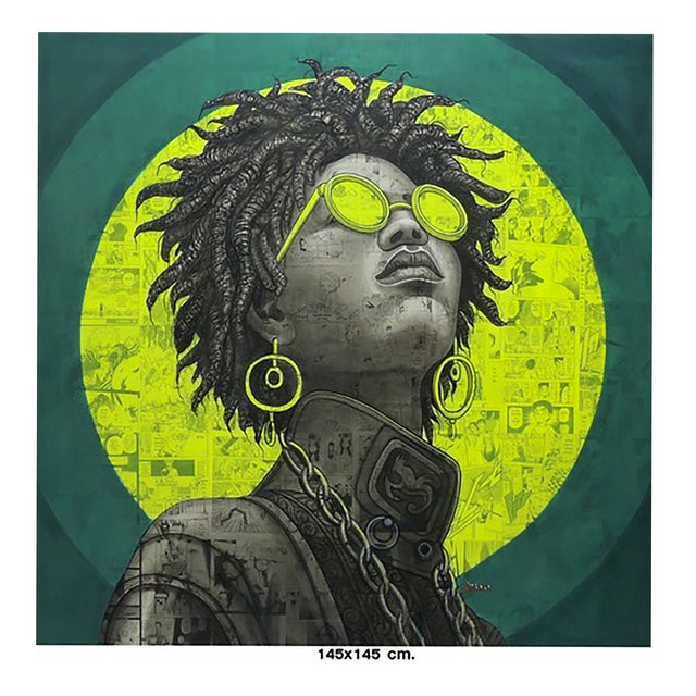 Lady in Green, 2000s, Mixed Media For Sale