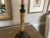 Vintage 1950s Brass and Marble Table Lamp With Hubbell Socket For Sale - Image 4 of 13
