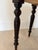 Mid 20th Century English Vintage Turned Leg Upholstered Stool For Sale - Image 4 of 7