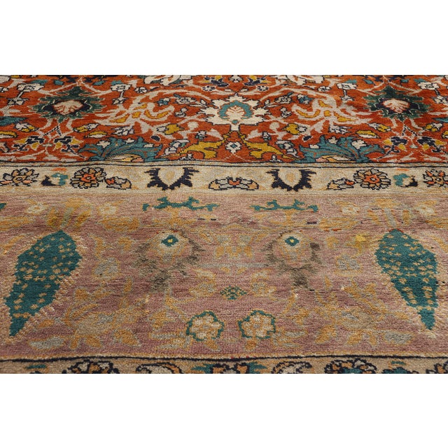 Late 19th Century Late 19th Century Persian Sultanabad Rug, 11'04 X 13'06 For Sale - Image 5 of 9