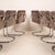 Beige Italian Astro Chrome and Taupe Suede Armchairs by Guido Faleschini for I4 Mariani, 1979, Set of 6 For Sale - Image 8 of 18