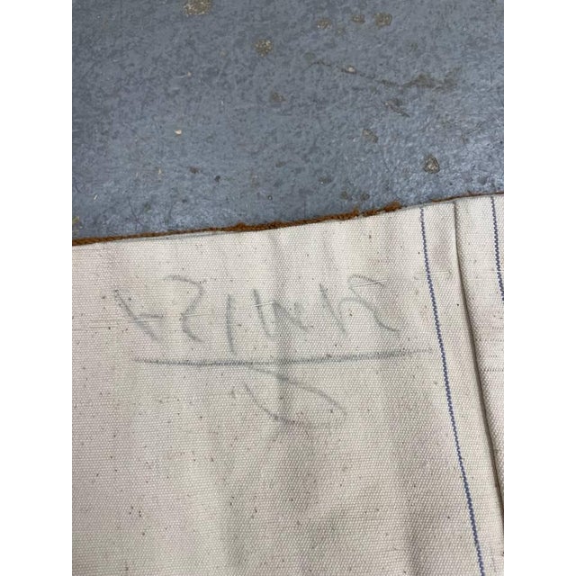 American Folk Art Hand Sewn Canvas Backed Rug / Tapestry, Floral Pattern #2 (Larger) For Sale - Image 10 of 18