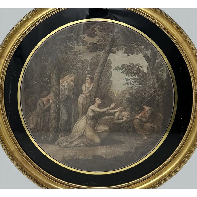 Antique Regency Francesco Bartolozzi Hand Colored Stipple Engraving Irish Interest For Sale - Image 4 of 7