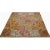 This fun rug is a beautiful traditional handwoven Turkish Kilim rug featuring a tile and diamond shape motif in a multi-...