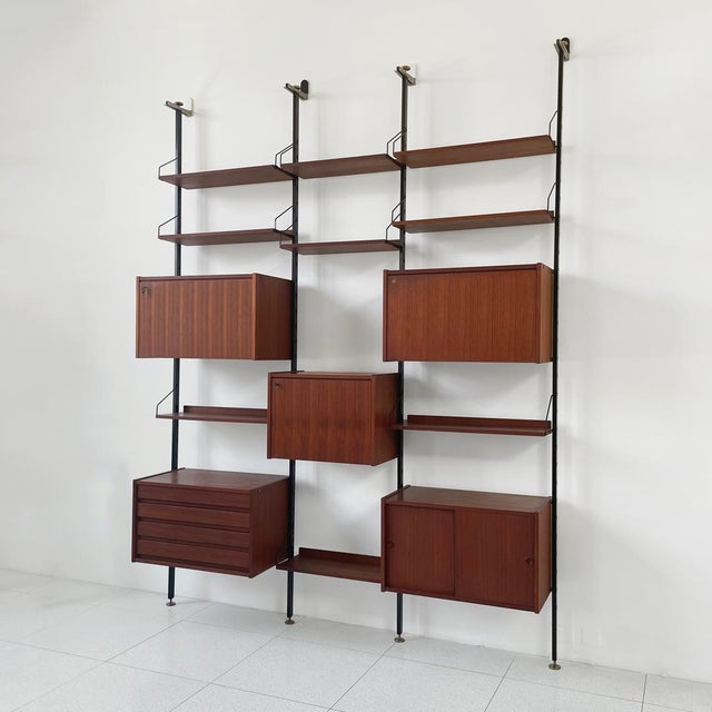 Mid-Century Modern Mid-Century Italian Series Selex Bookcase by Industria Mobili Barovero, 1960s For Sale - Image 3 of 18