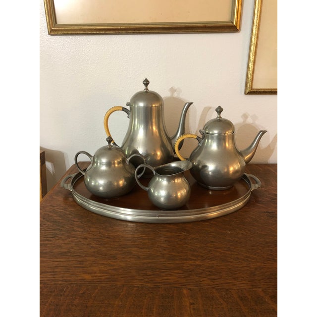 1960’s Vintage Royal Holland Pewter Tea Service 5 Pieces Chairish