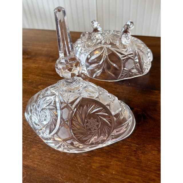 Lausitzer German Large Crystal Dish For Sale - Image 12 of 12