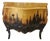 1960s Forest Landscape Bombe Commode Hand Painted Louis XV Style Chest For Sale