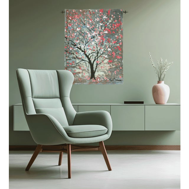 This beautiful tapestry is woven on a jacquard loom by skilled weavers, keeping alive the centuries old tradition of...