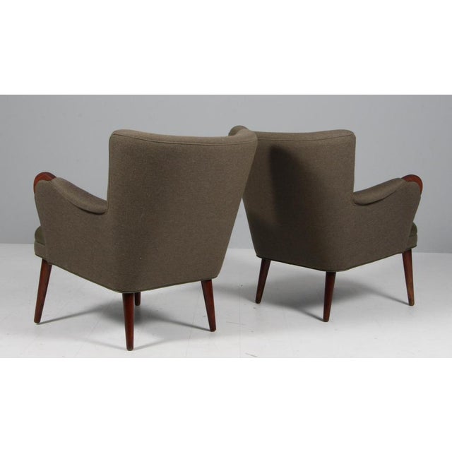 Set of Danish Lounge Chairs in Leather and Teak, 1960s For Sale - Image 6 of 7