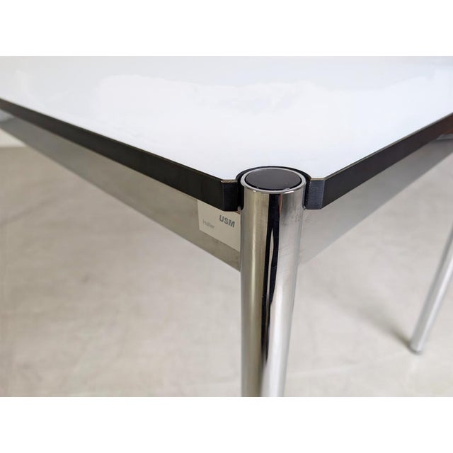 White Table in Resin White from USM Haller For Sale - Image 8 of 10