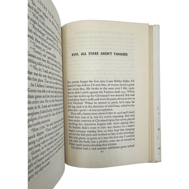 Yellow Lucky to Be a Yankee Joe DiMaggio Book 1947 Hardcover Baseball Autobiography For Sale - Image 8 of 12