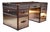 Stoneyhurst Mayfair Desk in Brushed Steel and Leather from Timothy Oulton, 2010s For Sale