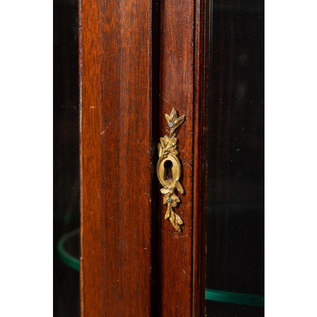 Early 20th Century Louis XVI Style Mahogany Curio Cabinet For Sale - Image 10 of 15
