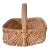 Early 20th Century American Splint Oak Gathering Basket For Sale