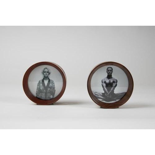 1950s Circular Photo Frames by Ico Parisi for Stildomus, Set of 2 For Sale - Image 5 of 10