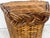 Vintage Wicker Rattan Triangle Side Table For Sale - Image 4 of 8