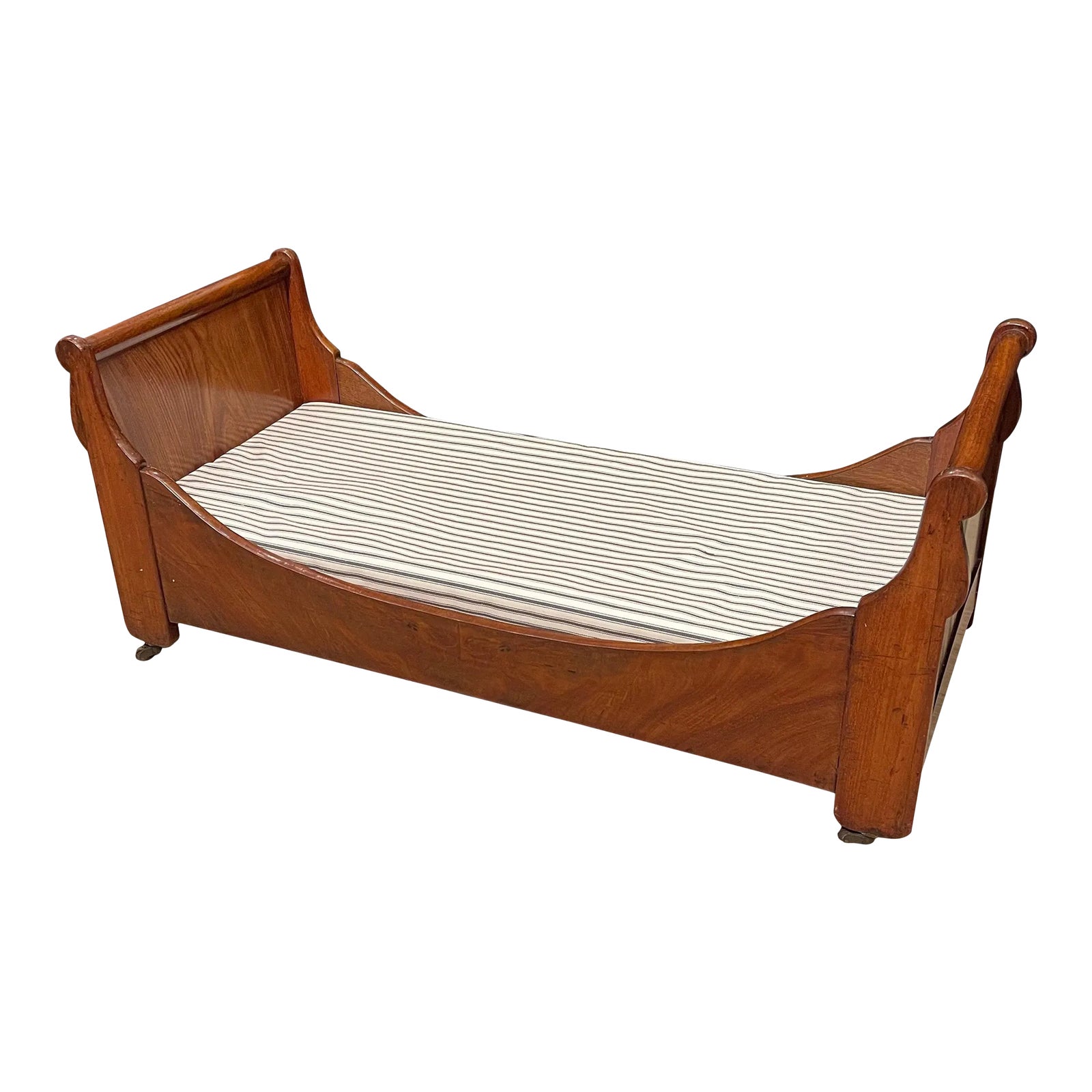 Antique Empire Mahogany Sleigh Dog Bed Chairish