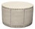 French Country Off White Large Ottoman Bench W Decorative Nails ~ Coffee Table For Sale