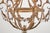 Mid 20th Century Restored Vintage Italian Gilt Tole Foliate Chandelier For Sale - Image 5 of 10
