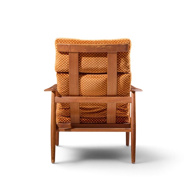 Arne Vodder for France & Daverkosen Fd164 Mid Century Danish Teak Reclining Lounge Chair For Sale In Chicago - Image 6 of 12