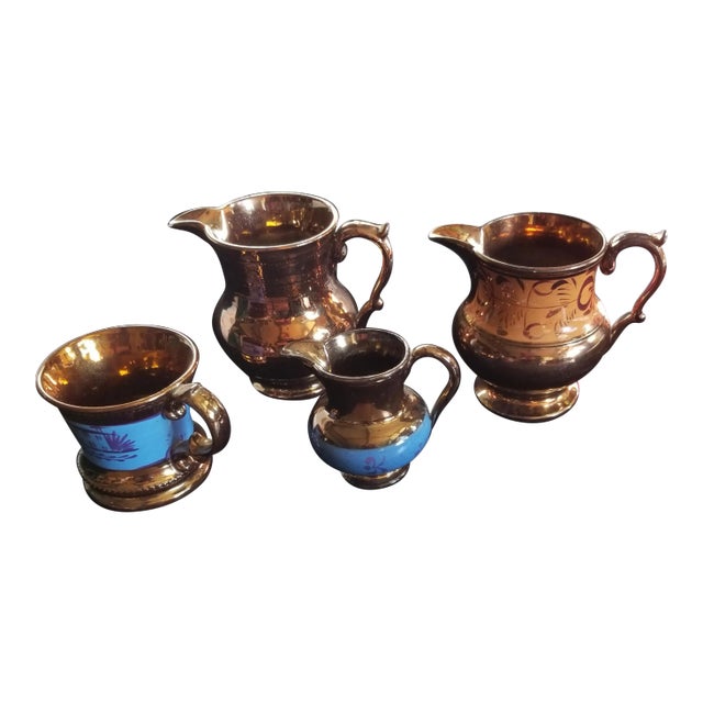 Antique Copper Lustre Collection For Sale