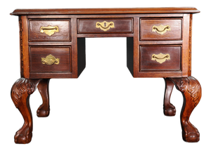 Vintage Miniature Salesman Sample Mahogany Writing Desk