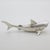 Italian Vintage Italian Handmade Genuine Silver Large Shark Figurine Sculpture, Made in Tuscany (Arezzo) For Sale - Image 3 of 10