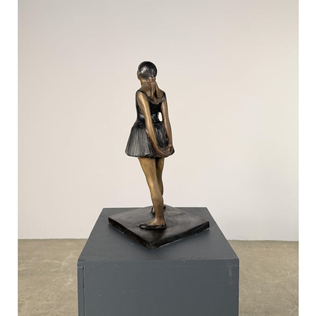 Bronze Ballerina Sculpture After Degas - 17” Tall For Sale - Image 11 of 12