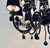 Original retail $12,950, unique Myran Allan Luxury Lighting Italian Black Swarovski Crystal ad Murano Glass Chandelier,...